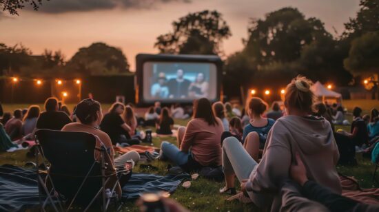 cinema en plein air les soirée été en sologne près de paris