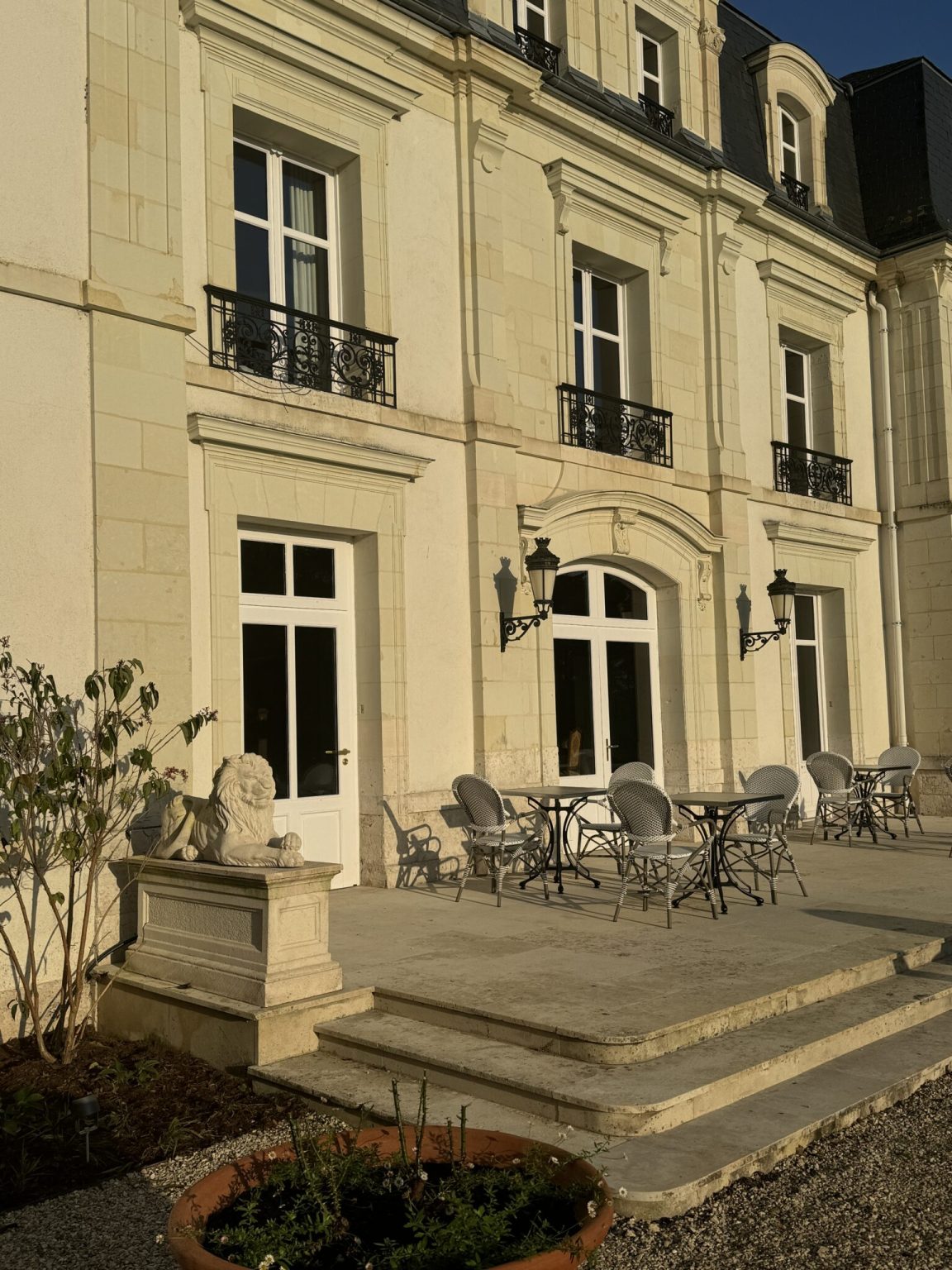 Terrasse chateau des hayes